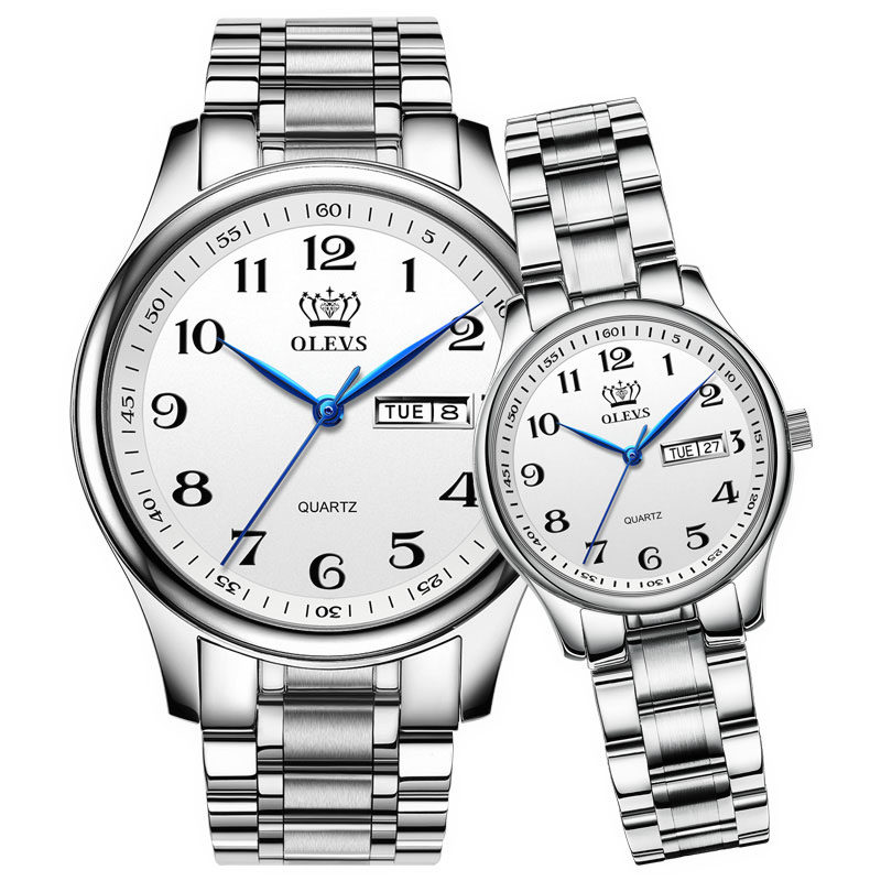 瑞士认证男大数字中老年人情侣表 菲梵梦国产腕表