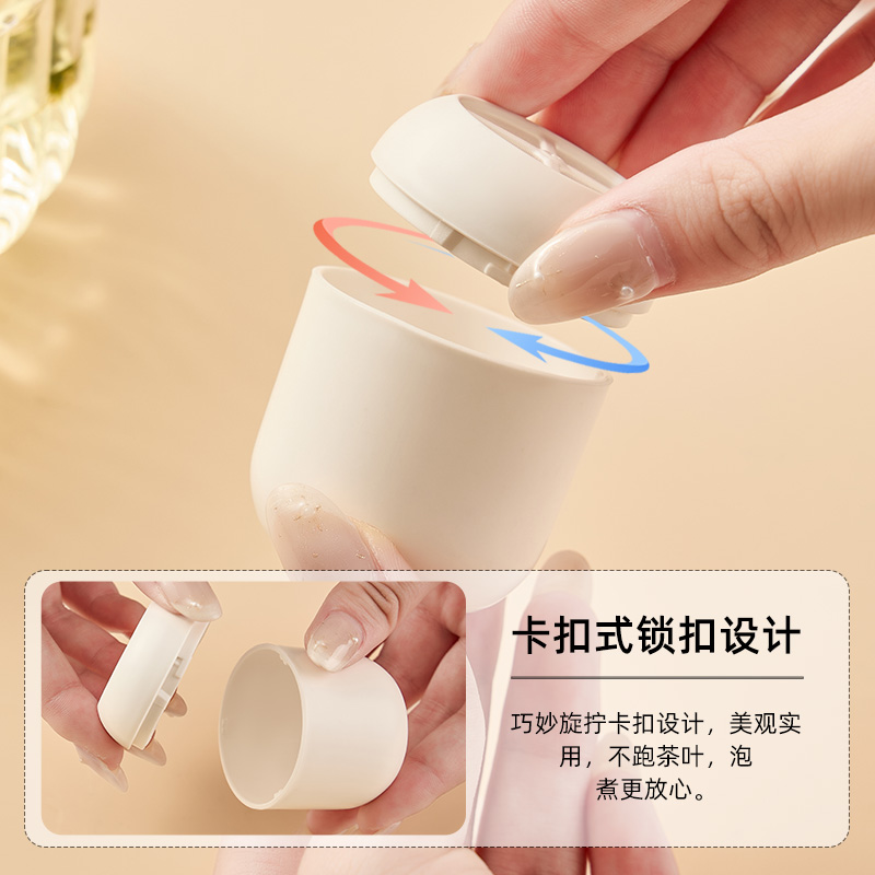 简约茶叶过滤器咖啡泡茶神器啡滤网滤杯手冲咖啡器具套装免滤纸超 - 图2