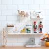 Perforated board storage rack desk desk storage dormitory