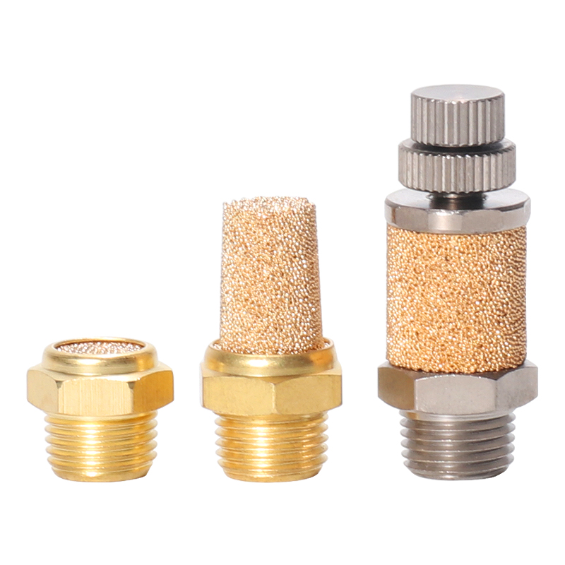 亚德客气动电磁阀铜消声器平头节流消音器BESL/BSL M5-01-02-03-4 - 图3