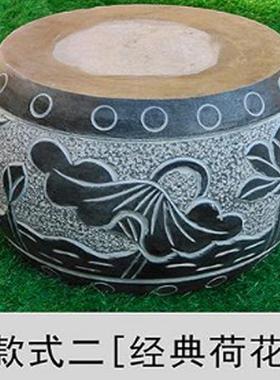 石雕青石柱顶石 底座石墩子 垫基石石墩柱皮圆墩空心石柱础柱墩石