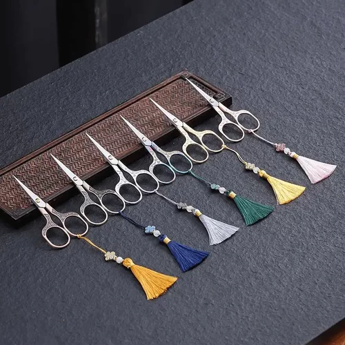 小剪刀剪茶叶袋茶剪泡袋茶叶专用剪刀茶道复古中式鹤茶艺茶具配件 - 图2