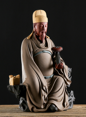 陶瓷神像摆件家用客厅装饰品摆设