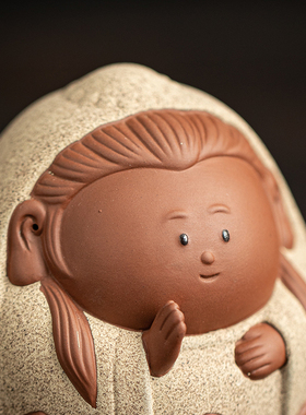 久造欢喜神仙工位小如来摆件