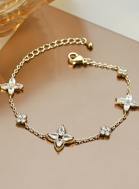 恋约四叶草手链轻奢小众高级感