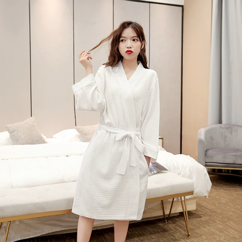 Летняя пижама, осенний длинный банный халат, большой размер, длина макси