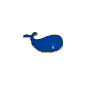 Orange Brooch Little Whale Cute Japanese Pin Whale Born With You Couple Badge Bag Accessories Personalized Accessories for Men and Women