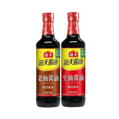 海天生抽老抽酱油500ml