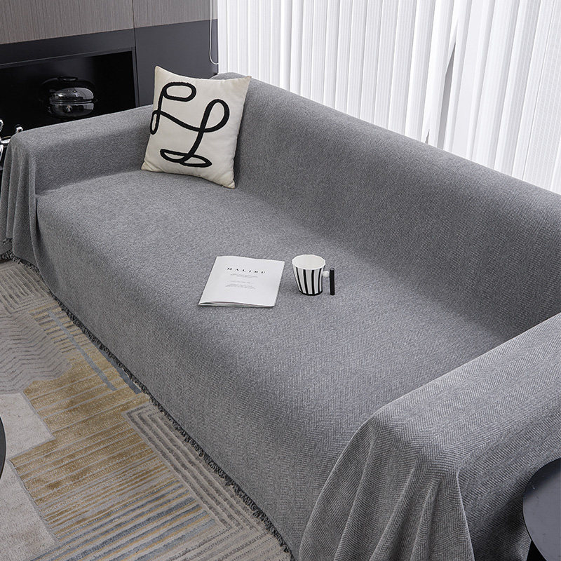 网红款人字纹沙发盖布沙发巾四季通用直排沙发一片式全盖套罩毯子,淘宝优惠券,粉丝福利购,淘宝优惠卷