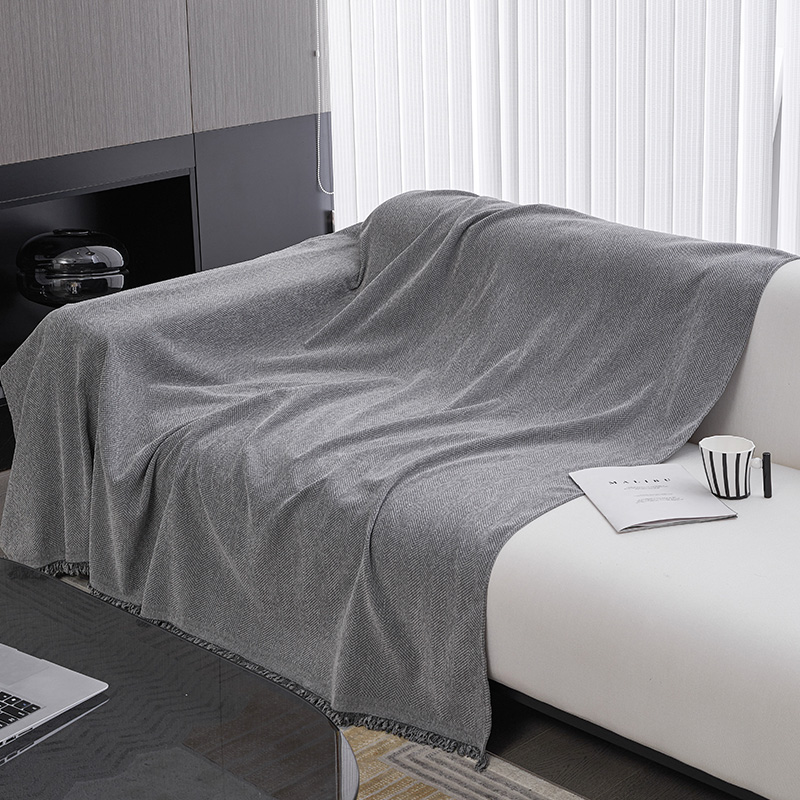 网红款人字纹沙发盖布沙发巾四季通用直排沙发一片式全盖套罩毯子,淘宝优惠券,粉丝福利购,淘宝优惠卷