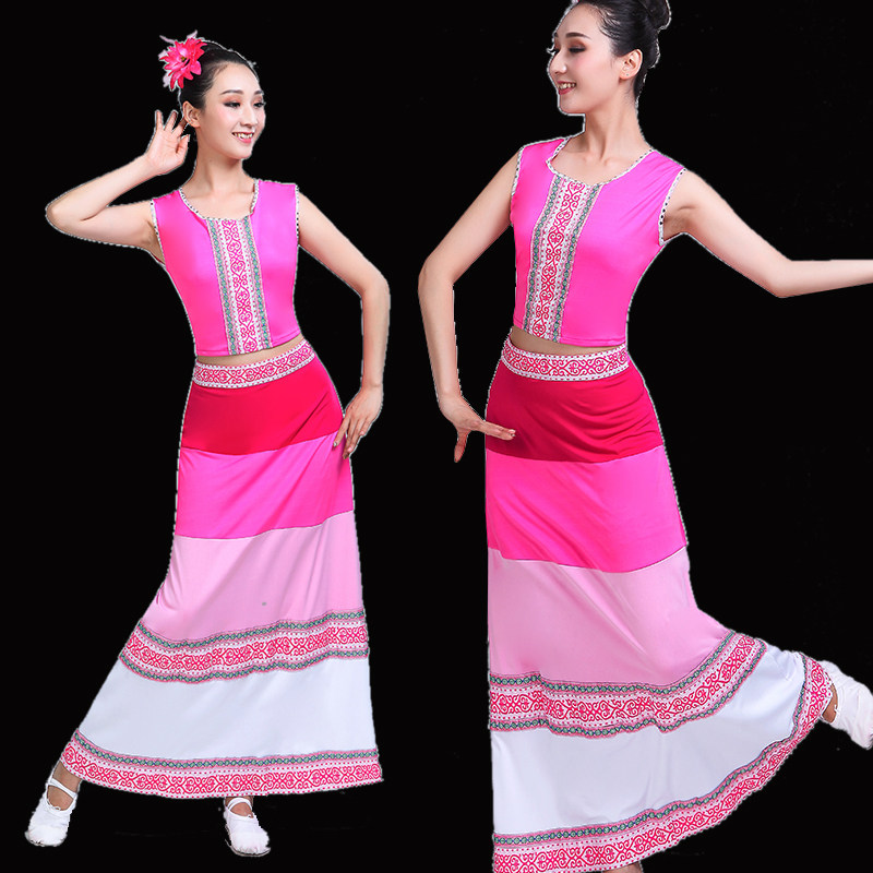 傣族服装女云南民族风跳舞传统筒裙 达雅芃民族服装/舞台装