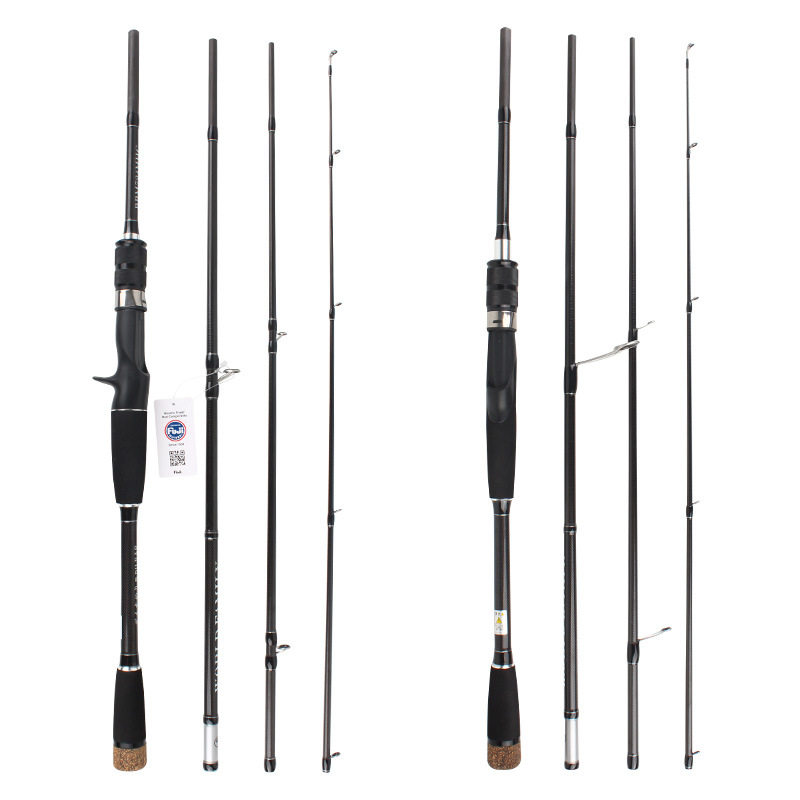 4节路亚竿四节碳素便携式超短MH调性旅行鱼竿竿包富士导环路亚竿,淘宝优惠券,粉丝福利购,淘宝优惠卷