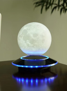 磁悬浮月亮灯 氛围小夜灯 卧室睡眠灯 磁悬浮台灯
