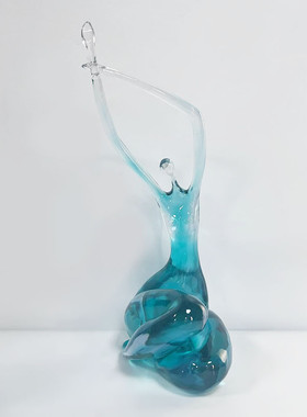 现代摆件家居装饰品售楼处样板房别墅酒店透明树脂客厅玄关工艺品