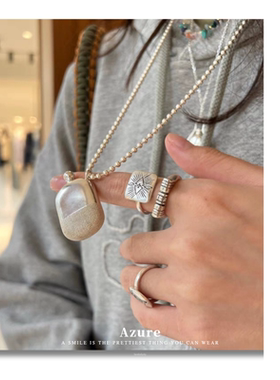 韩版简约时尚INS风潮流锁骨链通勤韩版小众设计感酒壶个性项链