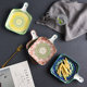 Nordic ceramic internet celebrity steak pasta baking pan with handle
