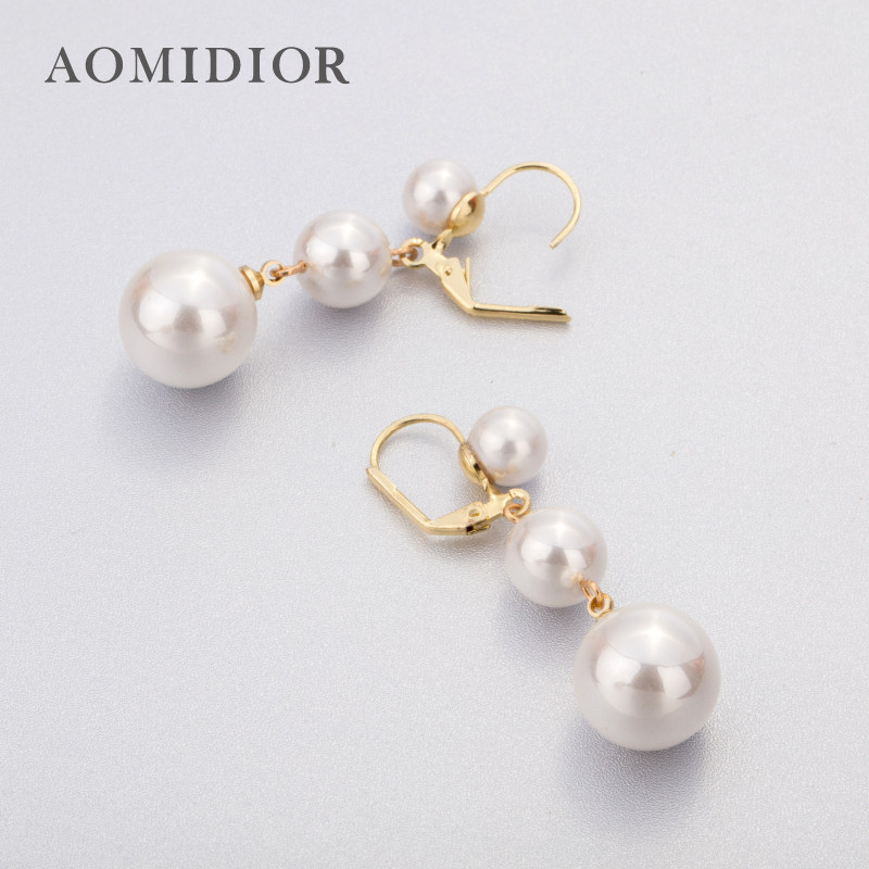 奥米迪奥2021新款潮女中长款的耳环 aomidior耳钉