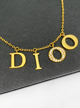 奥米迪奥水钻黄铜镀金女吊坠镶钻