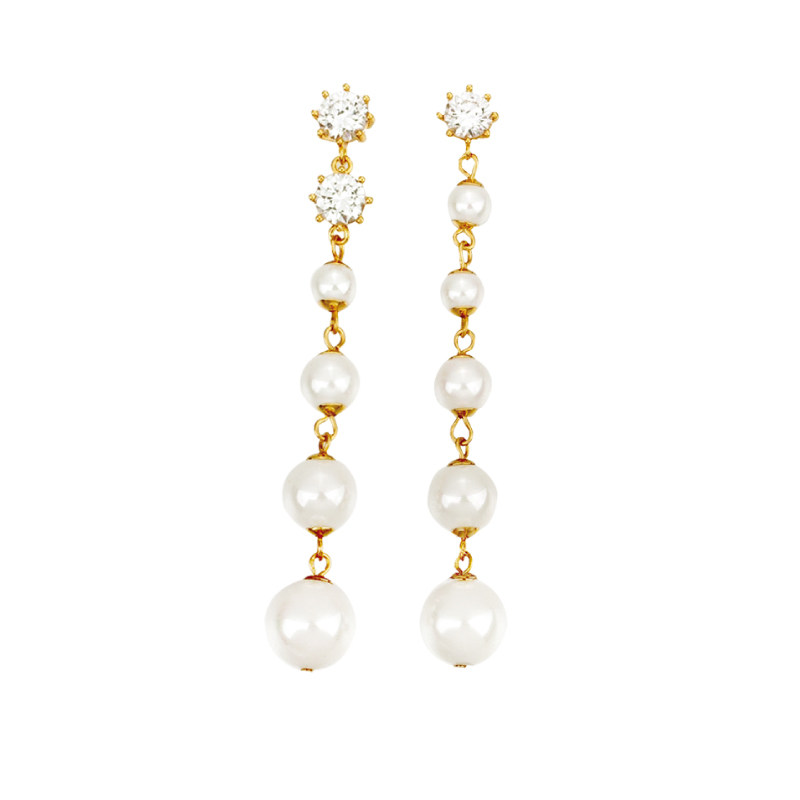 奥米迪奥珍珠长款女新款ins耳环 aomidior耳钉