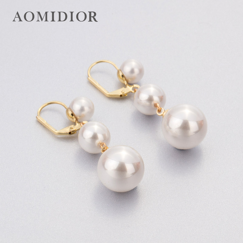 奥米迪奥2021新款潮女中长款的耳环 aomidior耳钉