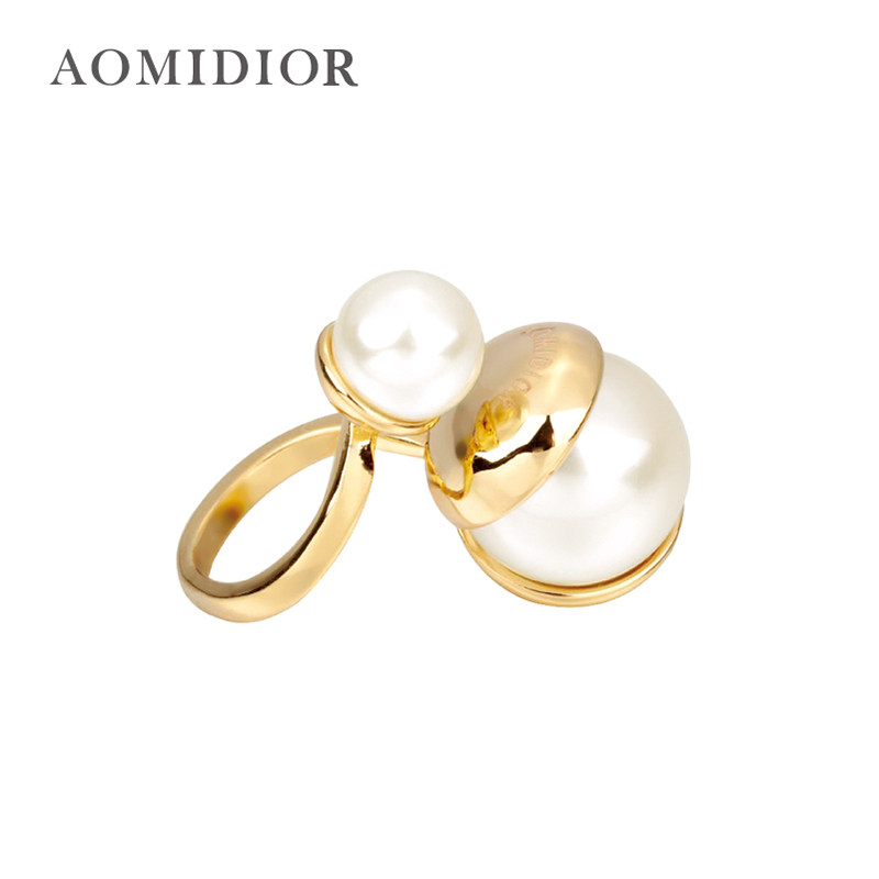 奥米迪奥珍珠女日韩网红气质指环 aomidior戒指/指环
