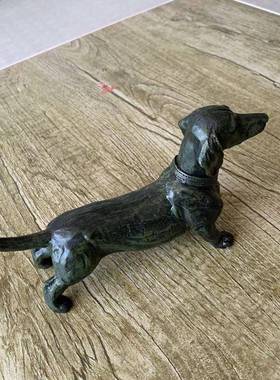 长条腊肠黑狗 树脂工艺品园艺庭院摆件园林装饰品跨境新品小狗