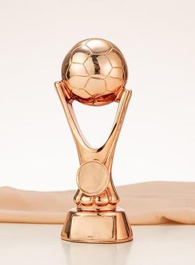 足球金球奖奖杯 世界杯优秀球员MVP金银铜树脂电镀学校企业比赛