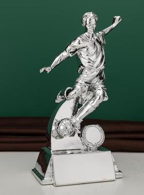世界杯足球电镀奖杯 颁奖礼品 树脂工艺摆件射手球员MVP 球迷用品