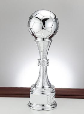 大号足球奖杯比赛总冠军世界杯创意树脂电镀金银铜奖杯射手印字