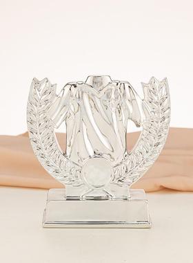 足球优秀队长奖杯 世界杯颁奖奖品MVP裁判通用奖杯学校企业联赛