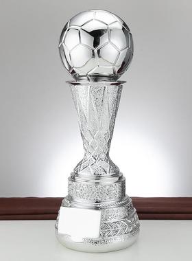 足球奖杯38cm高冠军杯校园运动会比赛奖品树脂工艺摆件球迷冠亚季