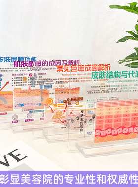 肌肤密码探索系列亚克力皮肤知识科普美容院陈列装饰医患沟通
