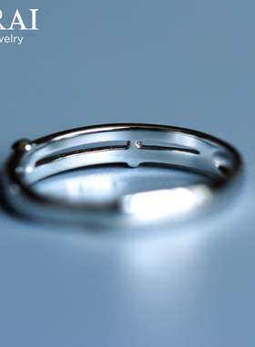 arai原创一对小众男女情侣戒指