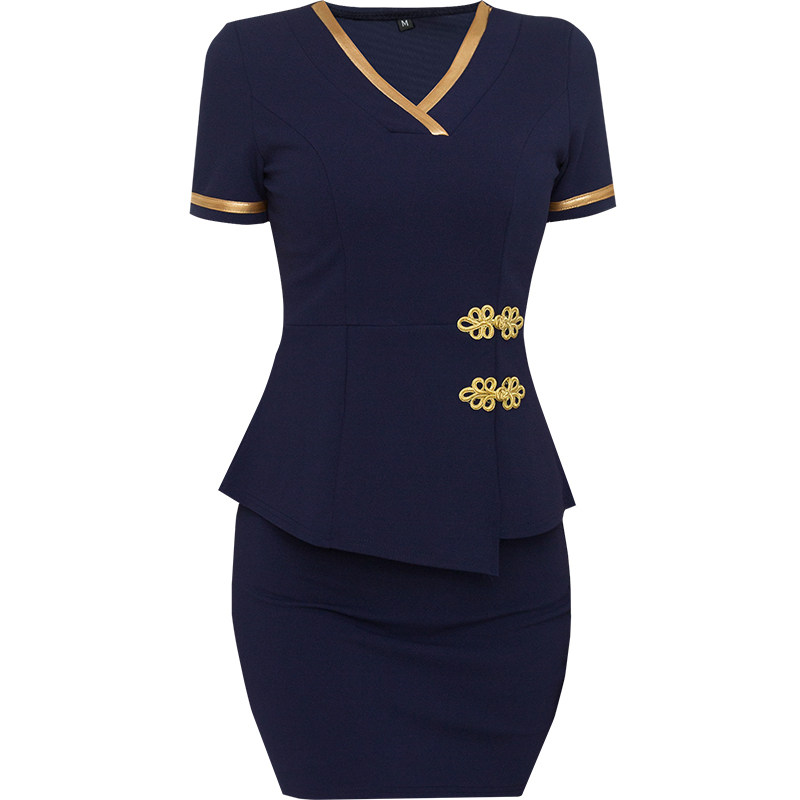 美容院美容师冬季气质养生馆工作服 淑妤酒店工作制服