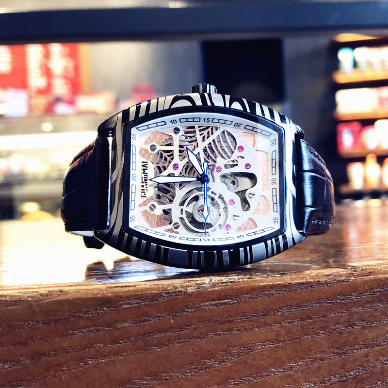 2022新款理查德蜘蛛网全镂空手腕表 光迈国产腕表