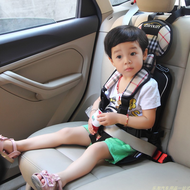 便携式简易车载0-3-4-12岁儿童安全座椅汽车用婴儿宝宝BB增高坐垫