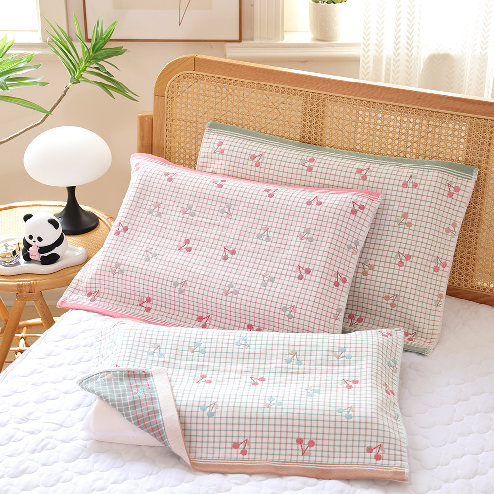 八层儿童纯棉纱布枕巾一对40*60枕头盖巾家用吸汗宝宝全棉枕头巾,淘宝优惠券,粉丝福利购,淘宝优惠卷