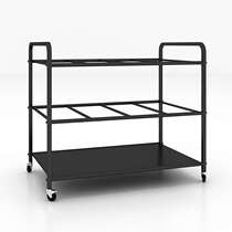 Yoga Mat Intake Rack Home Foam Shaft Fitness equipment Containing Finishing Racks with wheel movable containing box