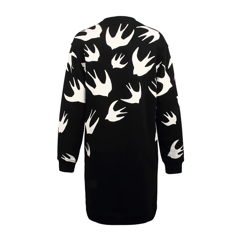 Сорочка MCQ/Ms. McQueen Swallow Pattern Long Slote 379194 RGH81