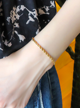 日韩麻花手链女ins小众设计