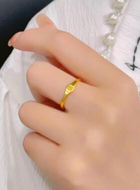 2024新款超闪单面棱形戒指