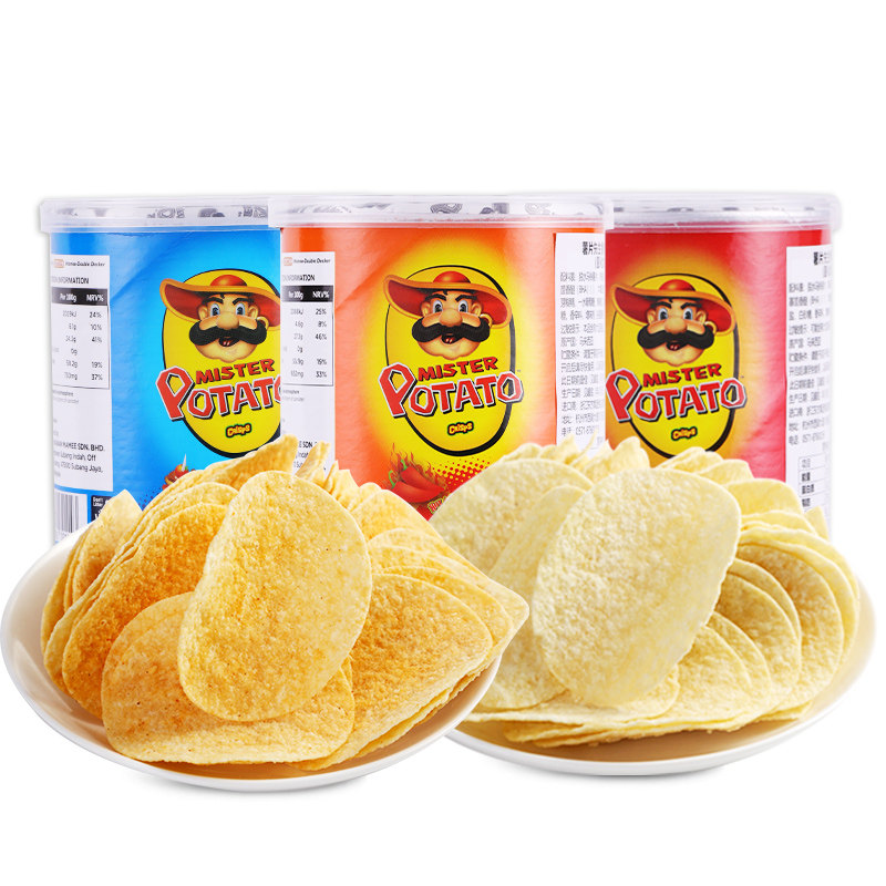马来西亚进口mamee先生45g*薯片 mamee膨化食品