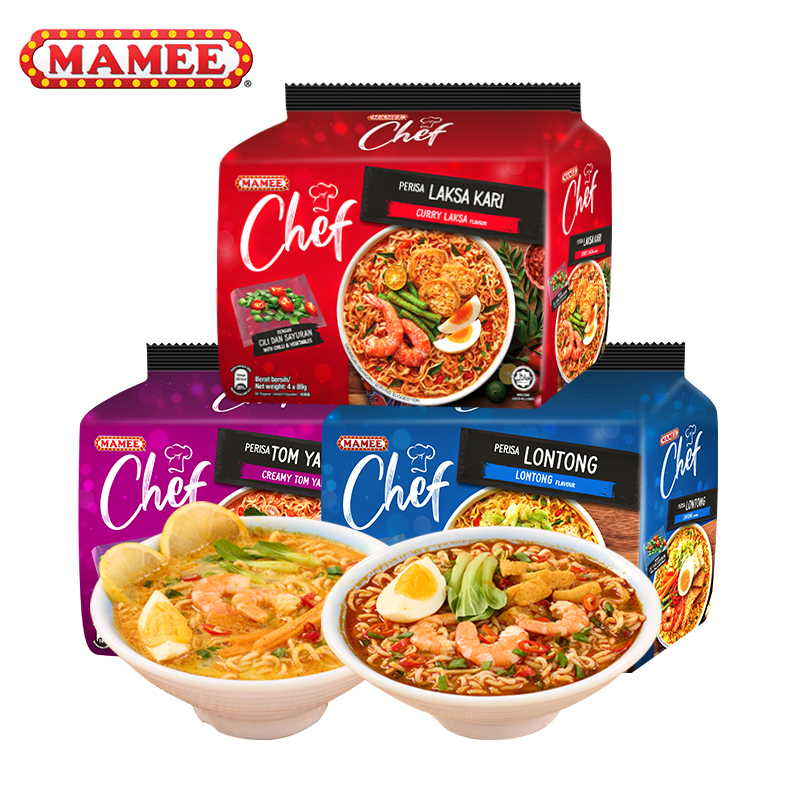 MAMEE/妈咪马来西亚进口金厨速食咖喱味冬阴功拉面方便面食品饱腹 - 图3