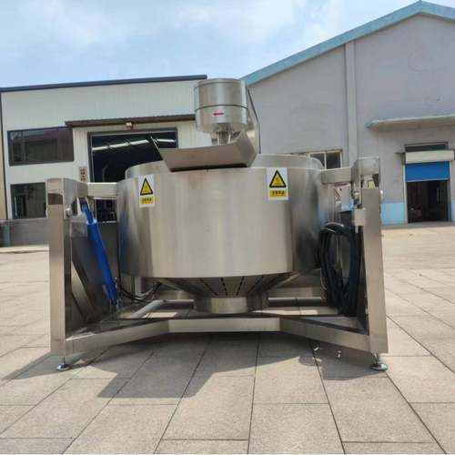 全自动香菇豆豉酱行星搅拌炒锅电加热剁椒酱龙虾酱料炒制搅拌锅 - 图0