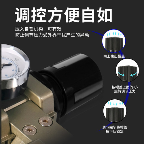 AL2000气泵AC3010空压机油水分离器气源处理过滤AFC二联件三联体 - 图0