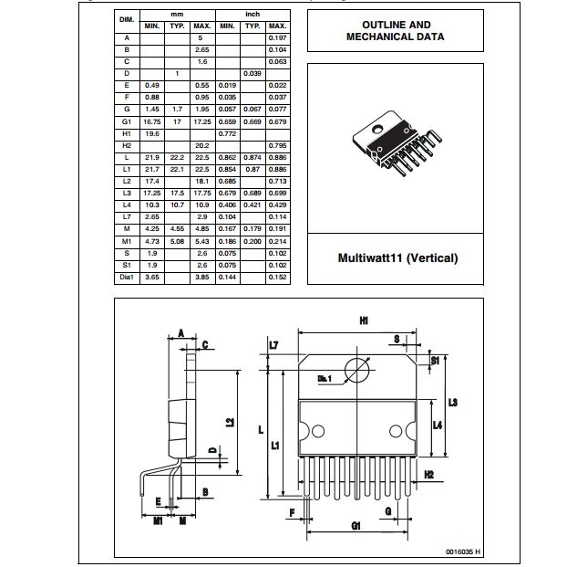 诚广鑫 TDA2004车载立体声放大器 ZIP11 TDA2005 TDA2009A-图1