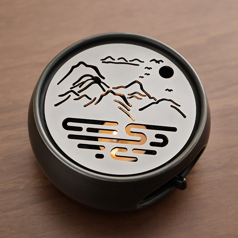 中式煮茶炉禅意复古陶瓷蜡烛加热茶壶底座温茶炉家用保温炉温茶器,淘宝优惠券,粉丝福利购,淘宝优惠卷