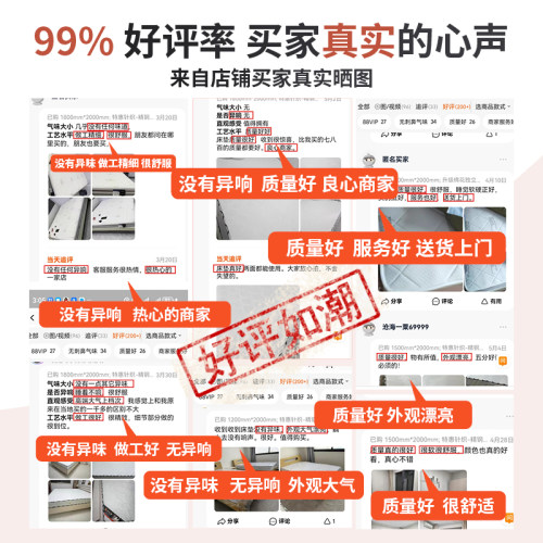 LANCER DREAM席梦思床垫1.8米1.5m天然乳胶椰棕双面弹簧床垫20cm - 图1