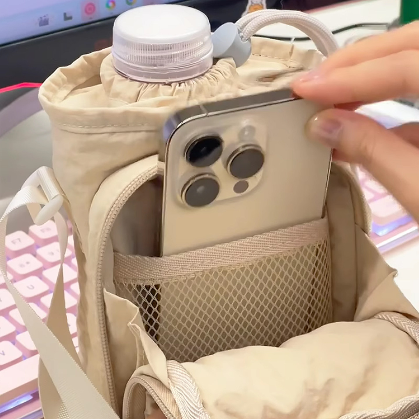 班通勤包5新超火水壶雨伞包女斜挎包迷你小包便携肩包休闲百搭,淘宝优惠券,粉丝福利购,淘宝优惠卷