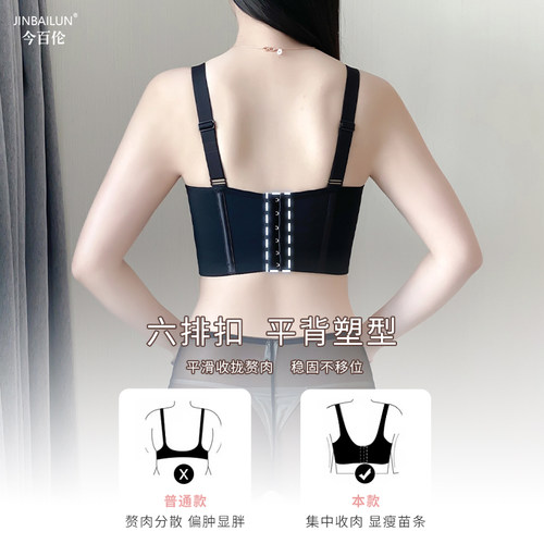 美容院调整型内衣女小胸聚拢收副乳文胸矫正外扩不空杯防下垂胸罩 - 图3